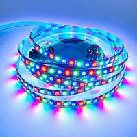 Bande lumineuse LED RGB RGBW RGBIC 8 mm, PCB noir, SMD3535 5050, Madrid SPI RGB adressable, 60 LED, 144 LED, WS2812 WS2811 WS2813 WS2815