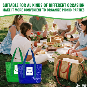 Borse in tessuto femminile con manico da donna borse Tote di colore blu bianco classico cinese - Product Image 4