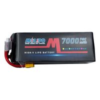 Batterie Lithium Polymère MOLIPO HR0670HV pour Drone FPV 4S 6S 8S 7000mAh, Haute Décharge, Haute Tension, pour UAV RC 7-10 pouces et Appareils Électroménagers