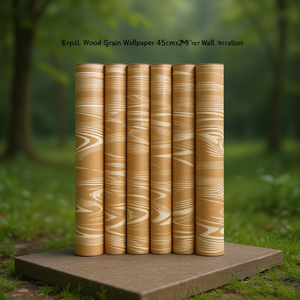 Papier peint imitation bois Erpsl, rouleau de 45 cm x 2 m, pour décoration murale - Product Image 3