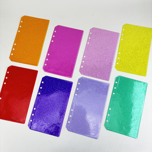 Nuove Tasche per Raccoglitore A6 <span class=keywords><strong>a</strong></span> 6 Fori, Buste Portadenaro Senza Cerniera, Organizer per Contanti, Pochette Laterali in PVC Glitterato - Product Image 5