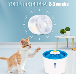 Lot de 12 filtres de <span class=keywords><strong>fontaine</strong></span> pour <span class=keywords><strong>chat</strong></span> de remplacement compatibles avec <span class=keywords><strong>Catit</strong></span> Design Senses Fountain/Flower Fountain/Senses 2.0 Stainless Steel - Product Image 2