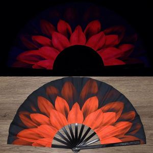 Abanico Plegable Holográfico Reflectante Arcoíris Grande para Mujer, Ideal para Festivales y Eventos Educativos - Product Image 4