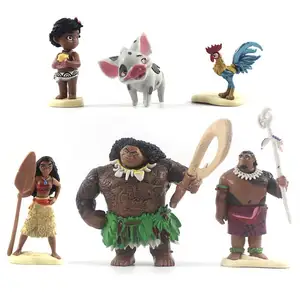 Figuras de acción Moana, 6 modelos de juguetes, gran oferta, 2021