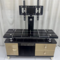 Meuble TV style moderne, support TV rotatif avec rangement pour salon