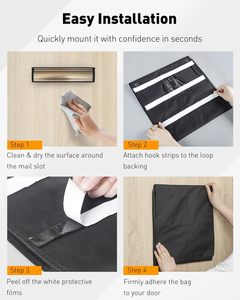 Large Size Front Door Mailbox <strong>Basket</strong> Indoor Letter Box Catch Interior <strong>Letterbox</strong> Cover Mail Slot Catcher for Door - Product Image 5