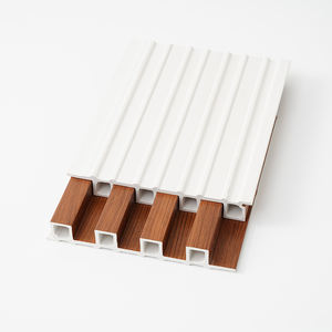 Grandes paneles de pared interiores WPC PVC Slat <span class=keywords><strong>Partition</strong></span> Louver Tableros de pared interiores - Product Image 4