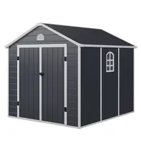 卸売ファーストフードモバイル簡単に組み立てられたアルミプラスチック小屋ガーデンツールモバイル小屋