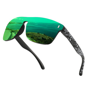 Cycling Glasses Large <b>Frame</b> Polarized UV400 TAC Lens PC <b>Frame</b> <b>Black</b> For Men Women Sports Eyewear - Product Image 3
