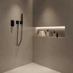 75x150cm Pierre Naturelle Gris <span class=keywords><strong>Béton</strong></span> Mat Salle de Bain Exposition Carreaux de Mur et de Sol Porcelaine pour Hôtel - Product Image 1