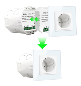 Tuya inalámbrico 1 pandilla 1 manera zigbee al aire libre salida hembra módulo interruptor - Product Image 3