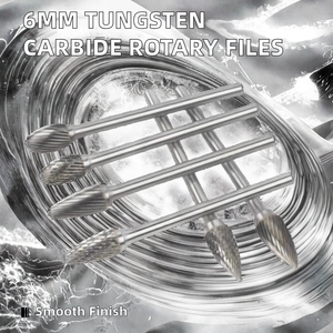 Tập tin quay cacbua vonfram để mài đánh bóng đôi & đơn cắt dài mũi khoan cacbua - Product Image 2