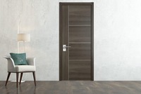 Porte en bois massif insonorisée durable de style Shaker blanc pour les bureaux modernes et les intérieurs de chambres résidentielles