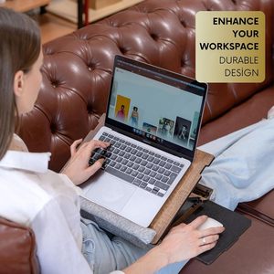 Factory Direct Single Tier Wooden Computer <b>Stand</b> Easy Installation Adult Computer Bag <b>Holder</b> - Product Image 3