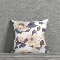 Coussins d'appui-tête rectangulaires sublimés personnalisés Coussin confortable à imprimé floral multicolore pour la maison et l'hôtel