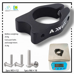 Collier <span class=keywords><strong>de</strong></span> <span class=keywords><strong>selle</strong></span> <span class=keywords><strong>de</strong></span> vélo en alliage d'aluminium YT Wholesale S-63 31,8 mm <span class=keywords><strong>de</strong></span> hauteur 14,3 mm pour VTT et vélo <span class=keywords><strong>de</strong></span> route - Product Image 5