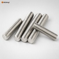 Tiges filetées en acier inoxydable 304, barres filetées GB/T 15389 DIN 976 A2-70 M3 M4 M5 M6 M8 M10 M12 M16 M20 16-800mm Métrique