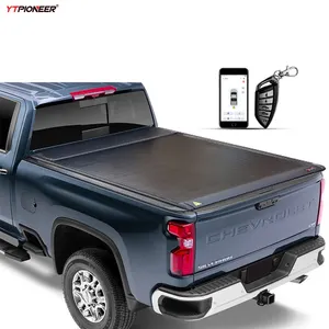 YTPIONEER caliente de alta calidad impermeable Venta de rodillo tapa Tonneau cubierta Chevy Silverado 2018 con barra deportiva