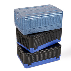 MK EPP foam thermal food insulation box trolley square 50l thermobox delivery epp thermo cool box