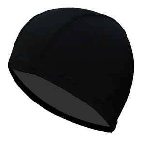 Gorros de natación unisex de nailon, cómodos, que protegen el cabello, varios diseños, colores sólidos, cubiertas para la cabeza para adultos - Product Image 4
