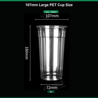 Gobelets jetables en PET givré avec logo personnalisé, 16 oz, avec couvercles, qualité supérieure, durables, pour fêtes, vente en gros, OEM, usine
