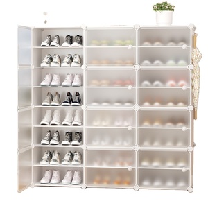 Meubles modernes de salon Oem Étagère de rangement pour <span class=keywords><strong>chaussures</strong></span> en tissu Support à <span class=keywords><strong>chaussures</strong></span> de haute qualité Étagère à <span class=keywords><strong>chaussures</strong></span> pliable en plastique pour garde-robe de bébé - Product Image 1