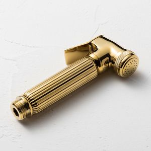 GEE-N золотые портативные аксессуары для ванной комнаты туалета женщины самоочищающийся Биде Распылитель холодной воды с набором шлангов - Product Image 5