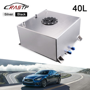 Tanque de Combustible de Aluminio de 40L, Plateado y Negro, con Sensor, para Modificación y Mejora de Automóviles - Product Image 5