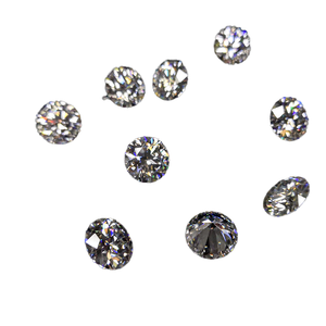 Venta Directa de Fábrica: Moissanita Sintética de Tamaño Completo, Corte Brillante, Efecto de Color/Fuego, Certificada por Terceros, 0.5CT, Suelta - Product Image 1