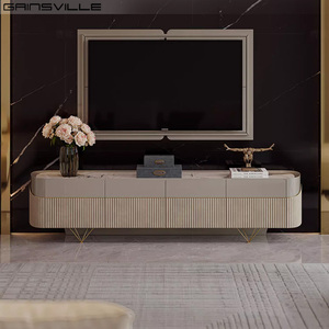 Meuble <span class=keywords><strong>TV</strong></span> flottant avec plateau en marbre, meuble de maison, meuble <span class=keywords><strong>TV</strong></span> moderne de luxe italien pour salon - Product Image 2