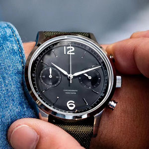 นาฬิกา MIYOTA <span class=keywords><strong>6S21</strong></span> โครโนกราฟ ขนาด 40 มม. ตัวเรือนสแตนเลส กระจกแซฟไฟร์ กันน้ำ 10 ATM นาฬิกาแบบกำหนดเองสำหรับผู้ชาย - Product Image 4