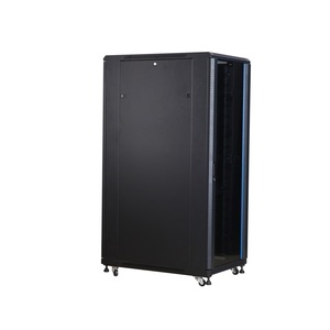 단일 개방 메쉬 도어 플로어 스탠딩 서버 랙 잠금 기능을 갖춘 높은 하중 SPCC 네트워크 캐비닛 재고 - Product Image 3
