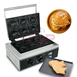 ITOP 1550W Snack Machines Waffle Maker Japanese Pastry Fish Taiyaki Waffle Maker Fish Shaped Electric Taiyaki Waffle Making