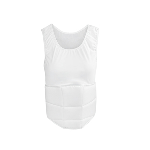 आरामदायक सुरक्षा के लिए एर्गोनोमिक डिजाइन और उच्च घनत्व फोम के साथ महिला कराटे छाती गार्ड - Product Image 2