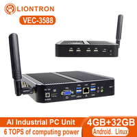 Carte de développement Liontron Rockchip RK3588 Arm 8 Go 128 Go 6 TOPS de puissance de calcul, unité PC industrielle IA, terminal POS intelligent IoT