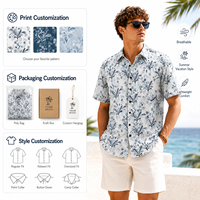 Chemises de vacances pour hommes de style hawaïen, qualité luxe, coupe ajustée, manches courtes, tricotées sans couture, anti-plis, respirantes, séchage rapide