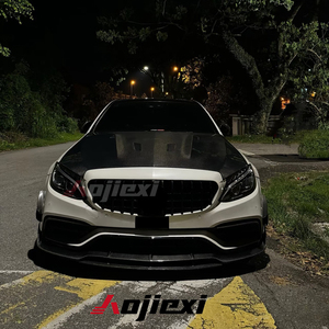 ฝากระโปรงหน้าคาร์บอนไฟเบอร์ทรง 507 AMG สำหรับ Mercedes Benz W205 C Class C300 C43 Coupe ปี 2015-2019 ชุดแต่งฝาครอบเครื่องยนต์ - Product Image 3
