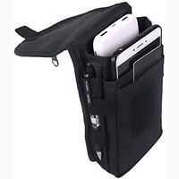 Grande pochette pour smartphone, support de téléphone portable, sac à outils multifonction, étui de transport tactique avec passant de ceinture