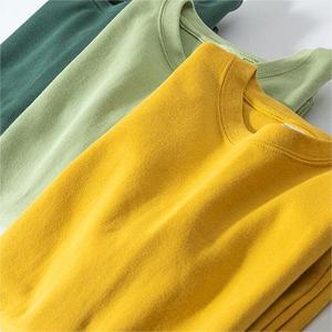 เสื้อยืดโอเวอร์ไซส์ผ้าคอตตอนหนานุ่ม 100% พิมพ์โลโก้ตามสั่ง สำหรับผู้ชาย - Product Image 2
