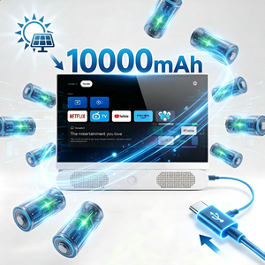 Televisor Solar Portátil de 24 Pulgadas Full HD |   Televisor LED para Exteriores con Batería de 10000 mAh y Altavoz Integrado |   Monitor Recargable - Product Image 2