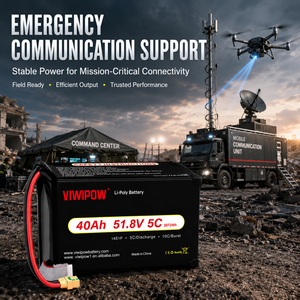 VIWIPOW Emergency Response Drone Batterij 14S 40Ah51.8V Lithium Lipo High Power Snel Opladen Drone Accessoires - Product Image 5