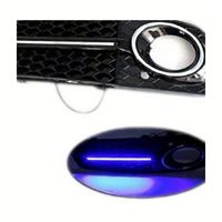 YW969 pour Audi A4B8 2009-2012 modifiée avec des becsquets de phares antibrouillard, des feux de jour LED RS4 et une calandre inférieure en nid d'abeille.