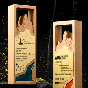 Gran oferta, recuerdos <span class=keywords><strong>de</strong></span> gran Honor, lujo en blanco, picos <span class=keywords><strong>de</strong></span> montaña <span class=keywords><strong>de</strong></span> madera maciza, Premio trofeo <span class=keywords><strong>de</strong></span> olas marinas - Product Image 5