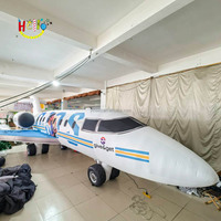 Avion gonflable long, grand modèle d'avion gonflable, avion gonflable pour la publicité