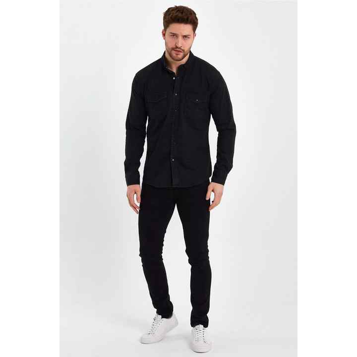 Slim Fit Denim Shirt