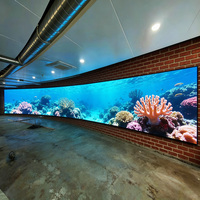 Écran publicitaire LED ultra-fin à épissure sans soudure P2 P2.5 P3 P3.91 P4 P5 Mur vidéo LED incurvé Affichage LED flexible
