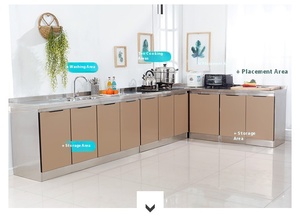 อ่างล้างจานสเตนเลสแบบบูรณาการทันสมัยในครัวแบบยุโรปออกแบบได้ตามต้องการ - Product Image 5
