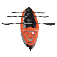 ULTTY Solo Bateau Gonflable Kayak Pliable Paddle De Pesca Canoë De Pêche