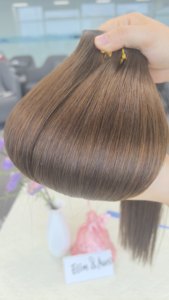 Extensiones de Cabello Humano Remy Vietnamita Virgen de Ganchillo con Doble Trama a Máquina, Trenzas al por Mayor, Paquete de Belleza de Color <span class=keywords><strong>Claro</strong></span> - Product Image 2