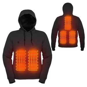 Sudadera con Capucha Calefactable USB para Hombre, Ropa Eléctrica con Calefacción, Holgada, Informal, Abrigada, Transpirable, 100% Poliéster, para Invierno - Product Image 4